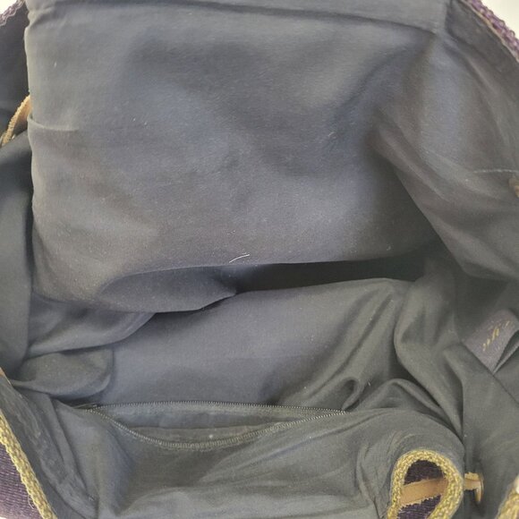 Vintage Kilim and Leather Shoulder Bag Purse - Picture 6 of 6